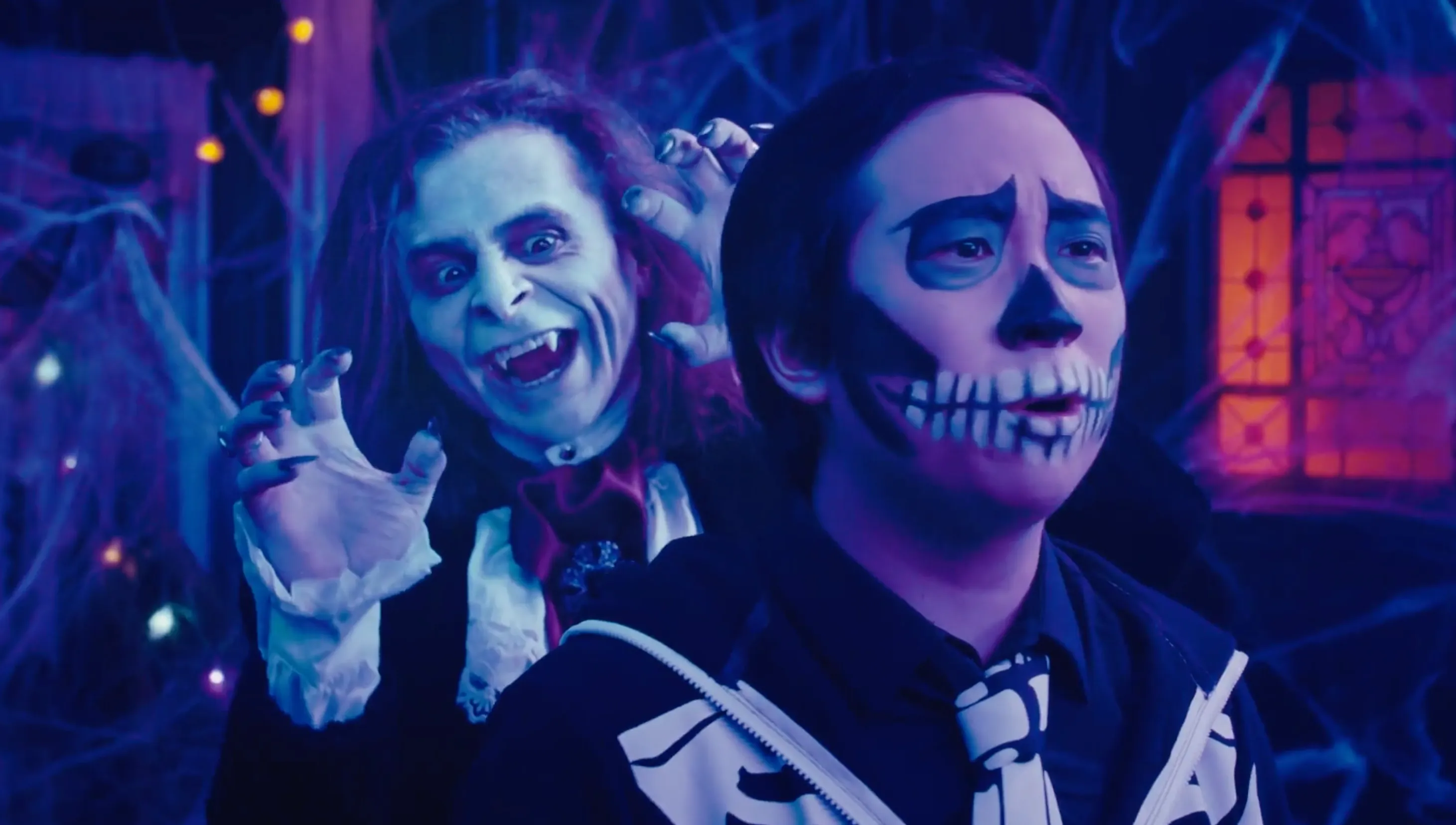 Vampire and Skeleton in Twix Halloween Commercial